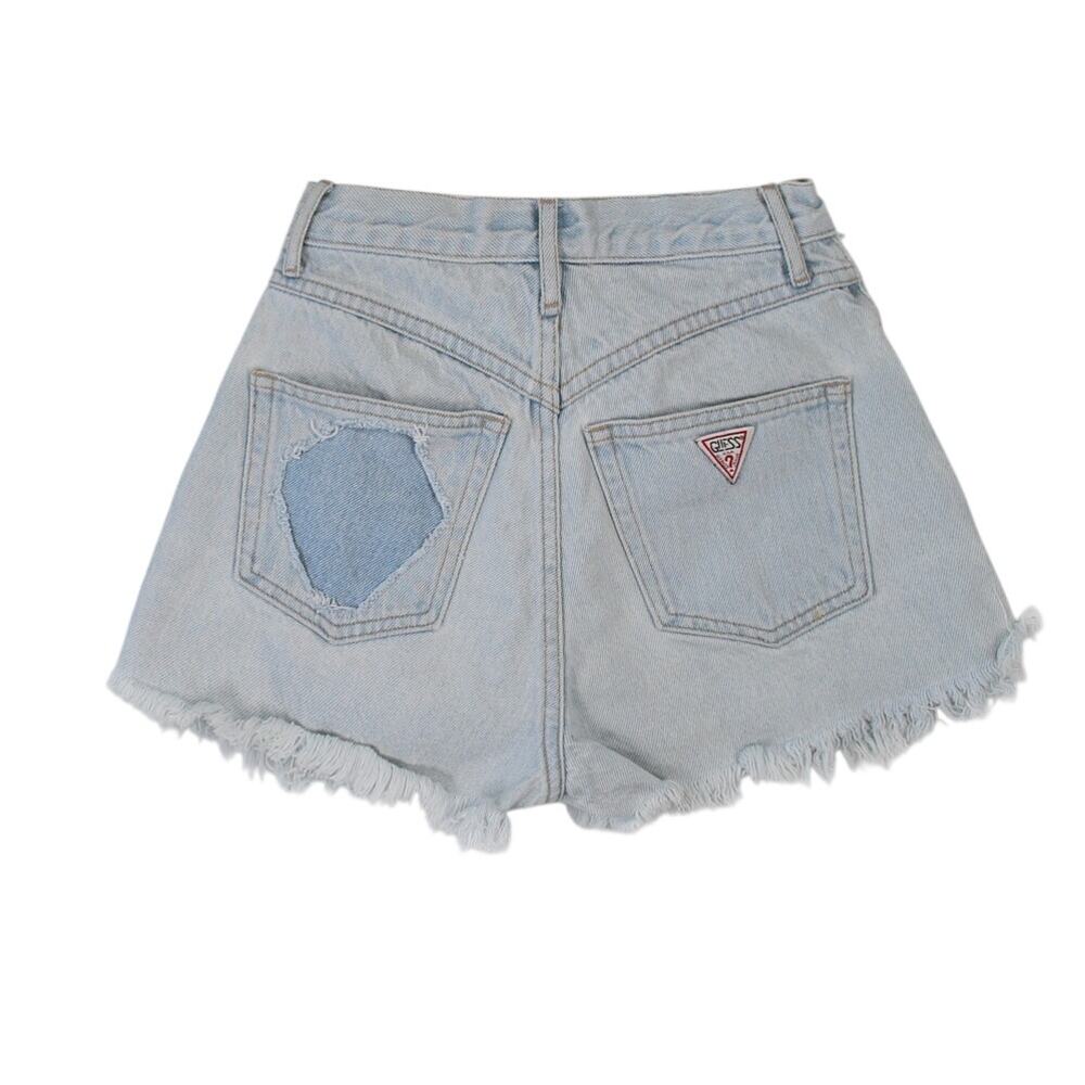Vintage 90s Guess Light Wash Distressed Shorts